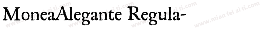 MoneaAlegante Regula字体转换